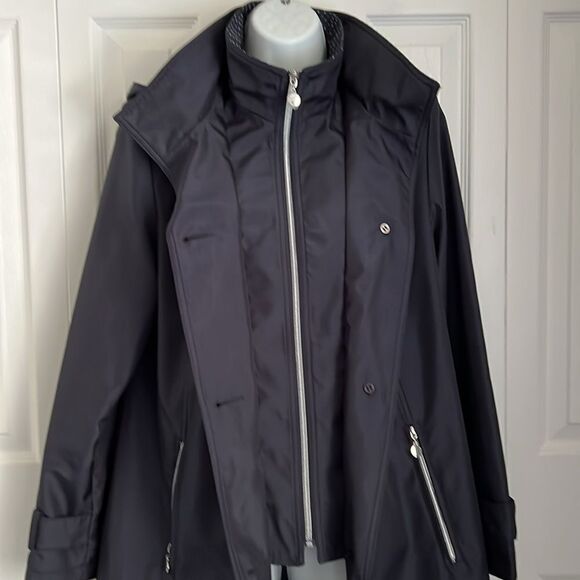 Novelti Navy Blue Hooded Jacket Size 10 - Picture 9 of 16